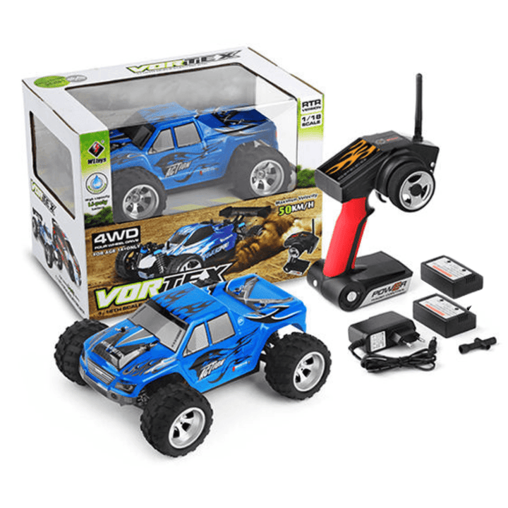 Dash Dynamo RC High-Speed Car: 4WD, 1:18 Scale - Monsta-RC