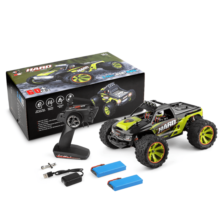 Hard Hero RC Monster Truck: 31 MPH 4WD, 1:14 Scale - Monsta-RC