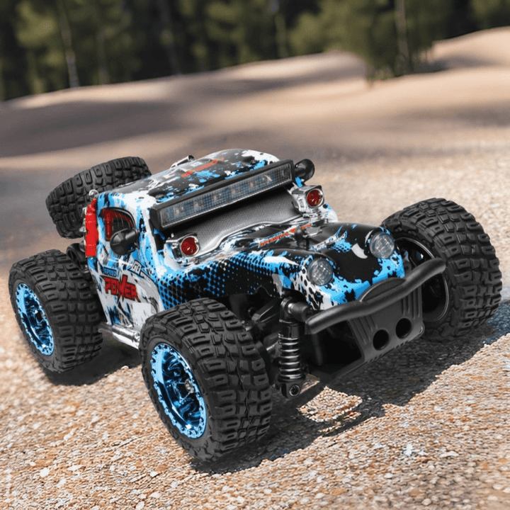 Power Pint RC Mini Monster Car: Compact 4WD, 1:28 Scale - Monsta-RC