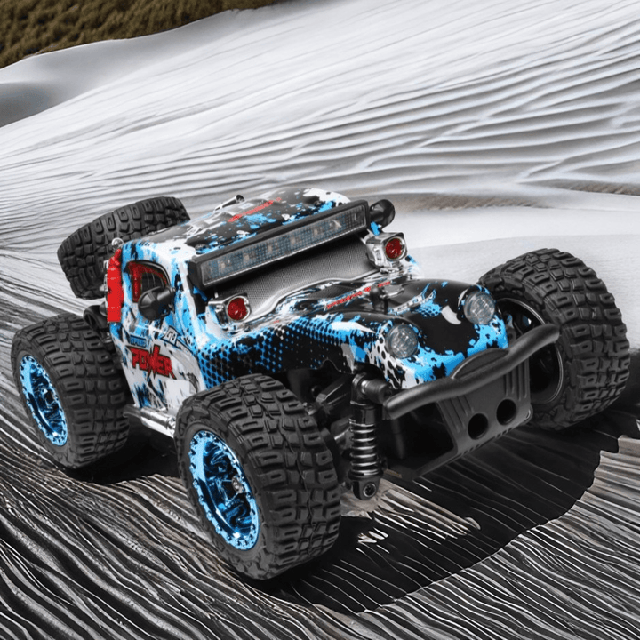 Power Pint RC Mini Monster Car: Compact 4WD, 1:28 Scale - Monsta-RC